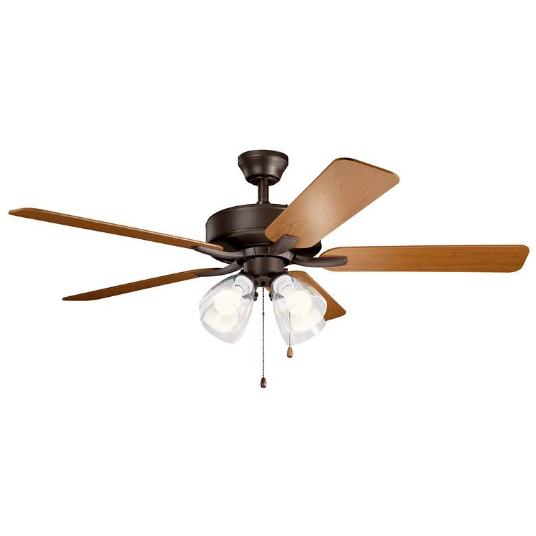 Image 1 52" Kichler Basics Pro Premier Satin Bronze LED Ceiling Fan
