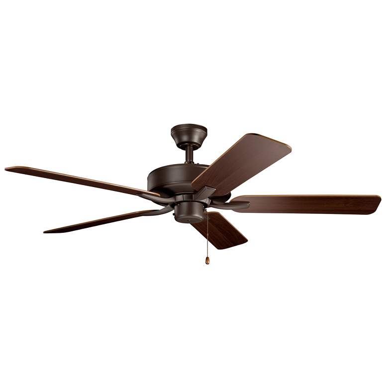 Image 1 52" Kichler Basics Pro Satin Natural Bronze Ceiling Fan