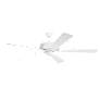 52" Kichler Basics Pro White Damp Patio Ceiling Fan with Pull Chain