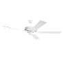 52" Kichler Basics Pro White Finish Ceiling Fan with Pull Chain