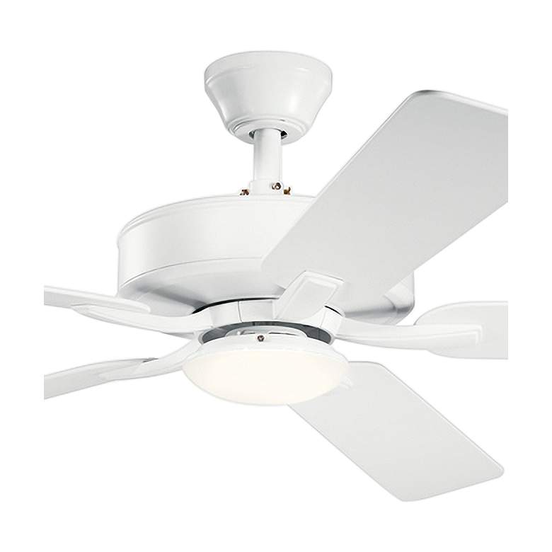 Image 2 52" Kichler Basics Pro White Finish Ceiling Fan with Wall Control more views