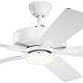 52" Kichler Basics Pro White Finish Ceiling Fan with Wall Control