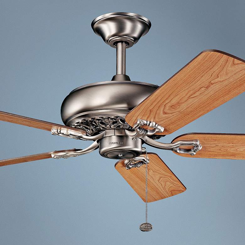 Image 1 52" Kichler Bentzen Antique Pewter Ceiling Fan