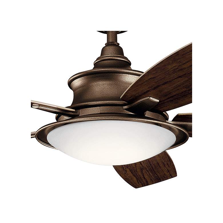 Image 3 52 inch Kichler Cameron Copper LED Outdoor Ceiling Fan with Remote more views