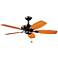 52" Kichler Canfield Bronze and Cherry Ceiling Fan with Pull Chain