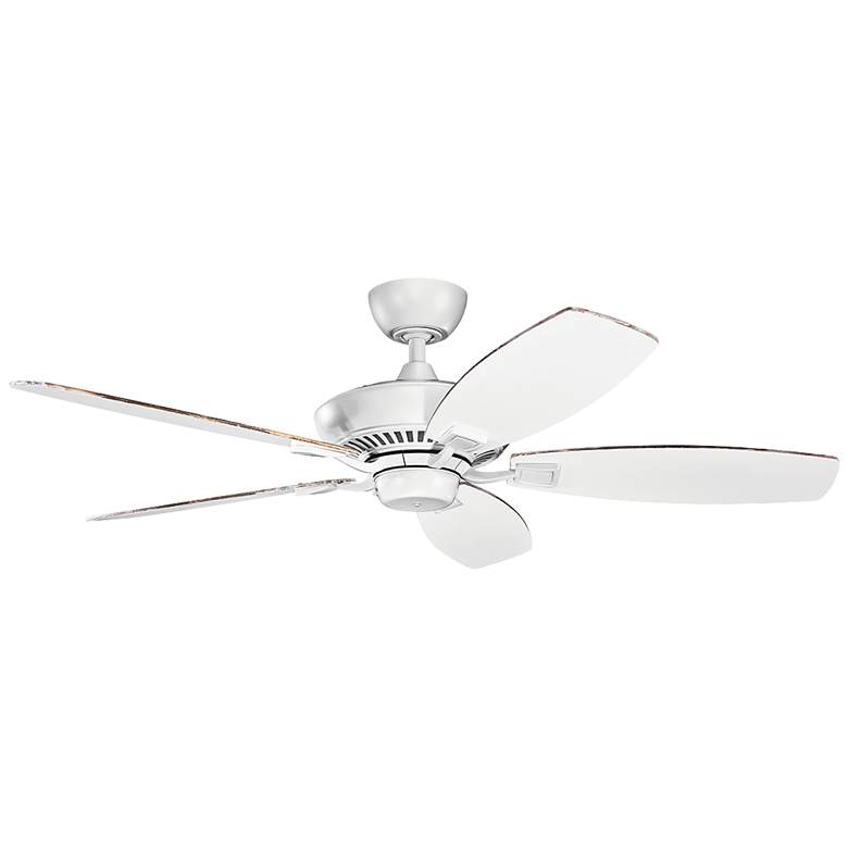 Image 2 52 inch Kichler Canfield Matte White Pull Chain Ceiling Fan