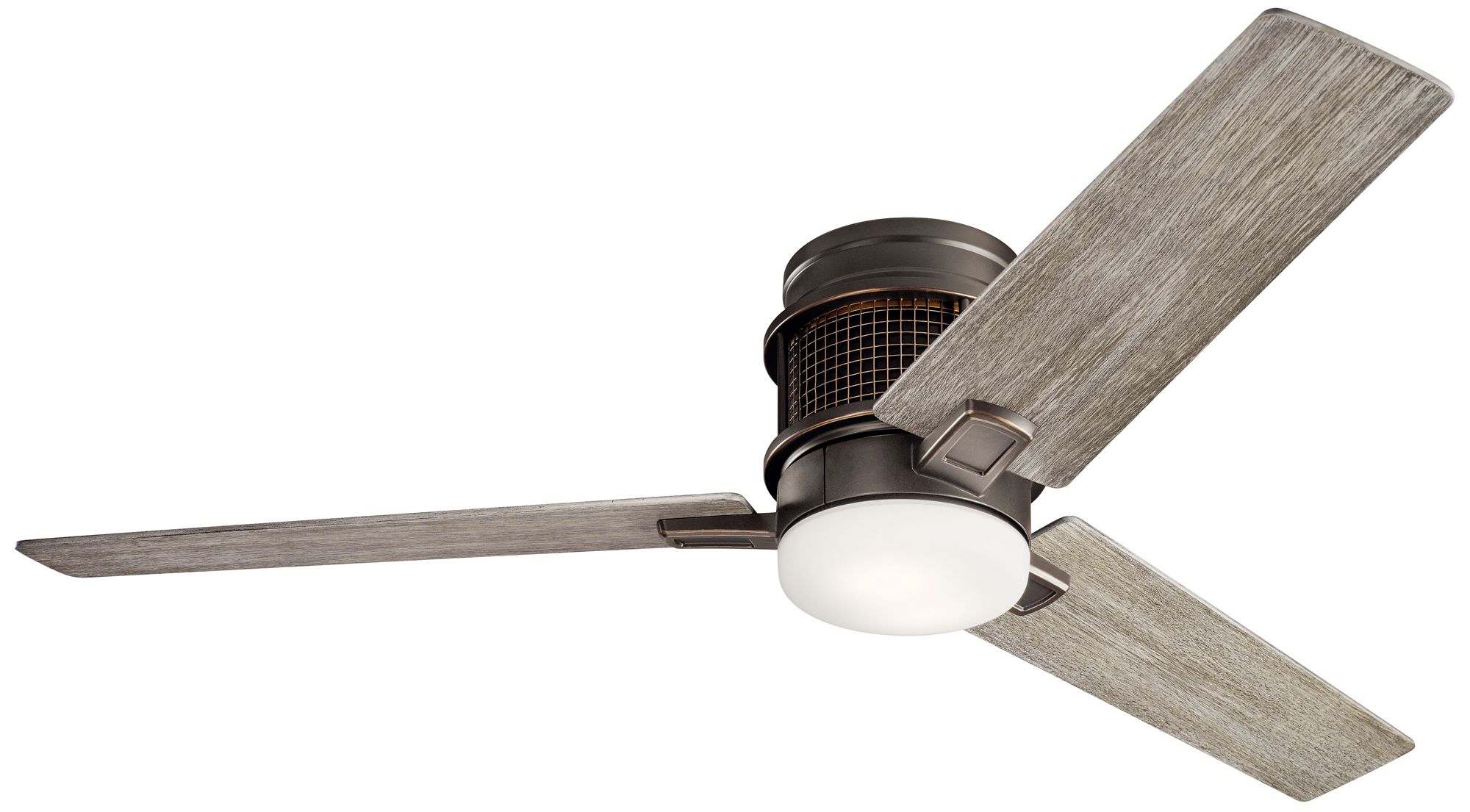 Image 2 52" Kichler Chiara Bronze LED Hugger Ceiling Fan with Wall Control