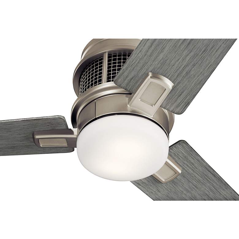 Image 3 52" Kichler Chiara Nickel LED Hugger Ceiling Fan with Wall Control more views