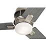 52" Kichler Chiara Nickel LED Hugger Ceiling Fan with Wall Control