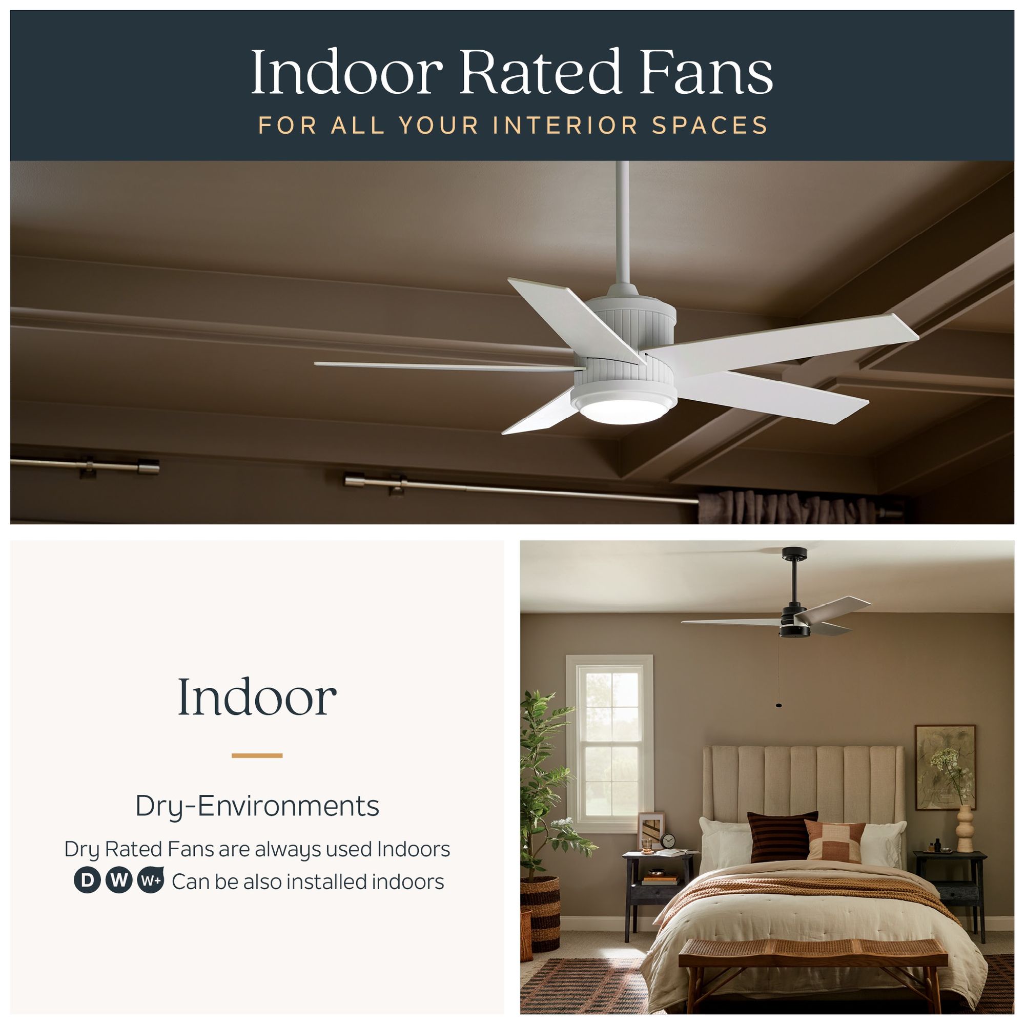 Image 7 52" Kichler Chiara Nickel LED Hugger Ceiling Fan with Wall Control more views