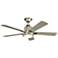 52" Kichler Colerne Brushed Nickel LED Ceiling Fan with Wall Control