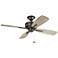 52" Kichler Eads Patio Olde Bronze Outdoor Ceiling Fan with Pull Chain