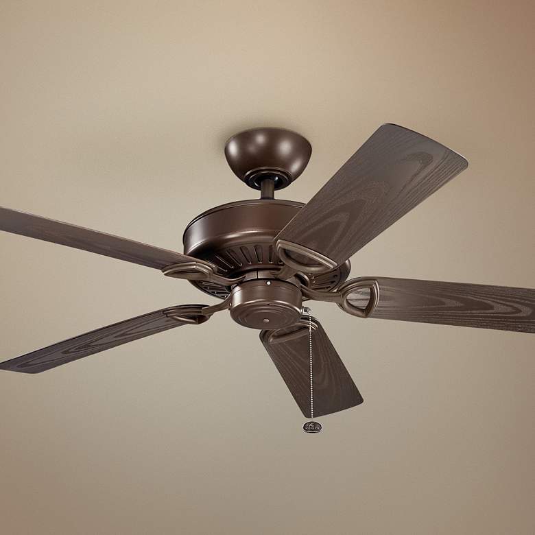 Image 1 52 inch Kichler Enduro Climates Mocha Outdoor Ceiling Fan