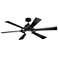 52" Kichler Gentry Distressed Black Damp Rated LED Fan with Remote