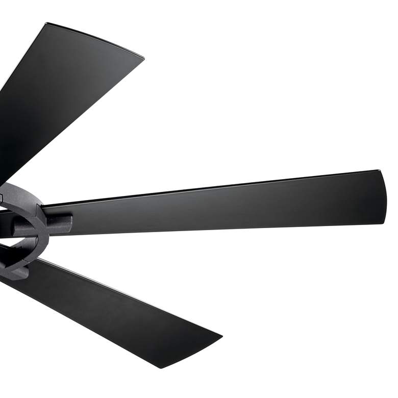Image 6 52" Kichler Gentry Distressed Black Damp Rated LED Fan with Remote more views