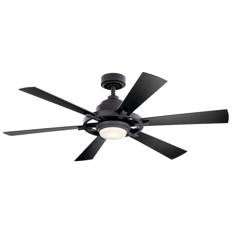 Image 3 52" Kichler Gentry Distressed Black LED Ceiling Fan