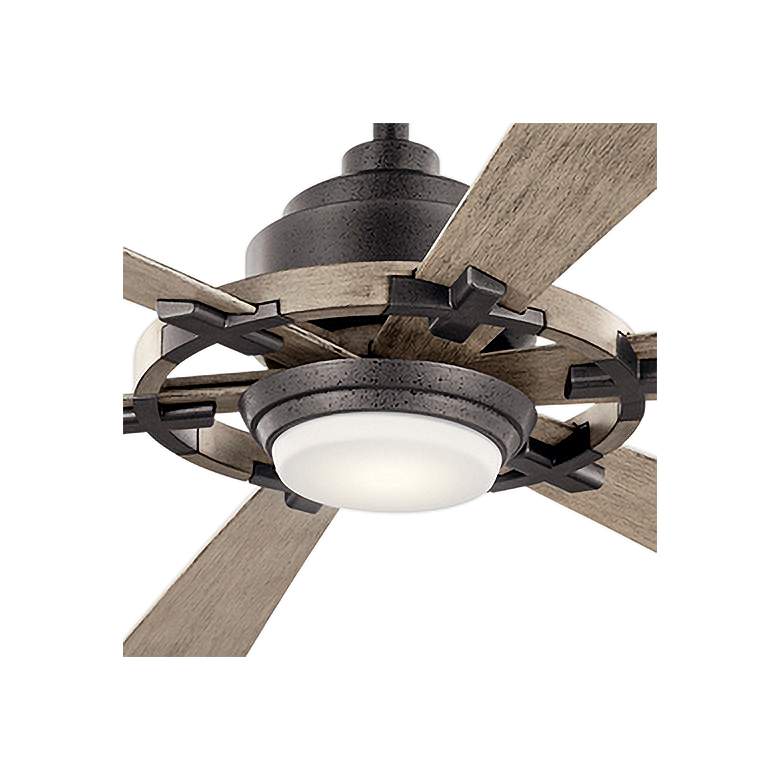 Image 3 52 inch Kichler Gentry Lite Anvil Iron LED Ceiling Fan with Remote more views