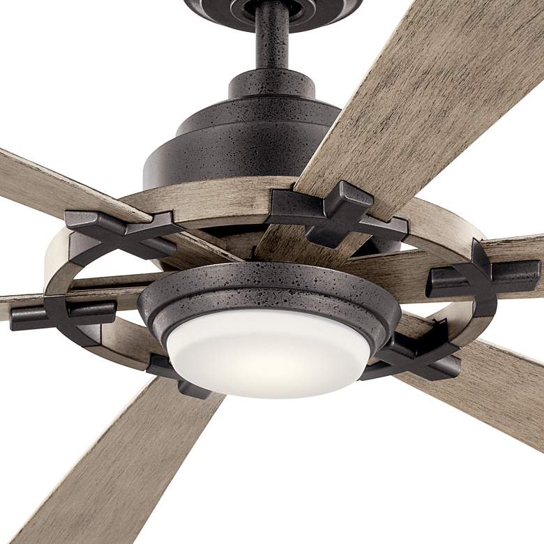 Image 5 52 inch Kichler Gentry Lite Anvil Iron LED Ceiling Fan with Remote more views