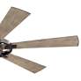 52" Kichler Gentry Lite Anvil Iron LED Damp Rated Fan with Remote in scene