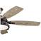 52" Kichler Hatteras Bay Anvil Iron Outdoor LED Fan with Remote