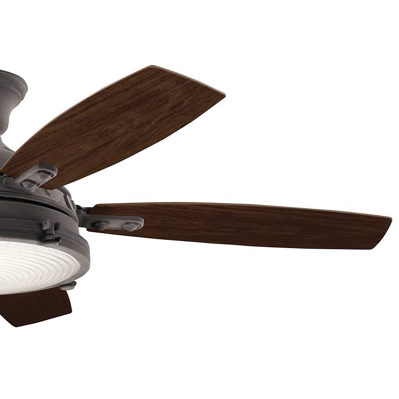Image 7 52 inch Kichler Hatteras Bay Weathered Zinc LED Outdoor Ceiling Fan more views