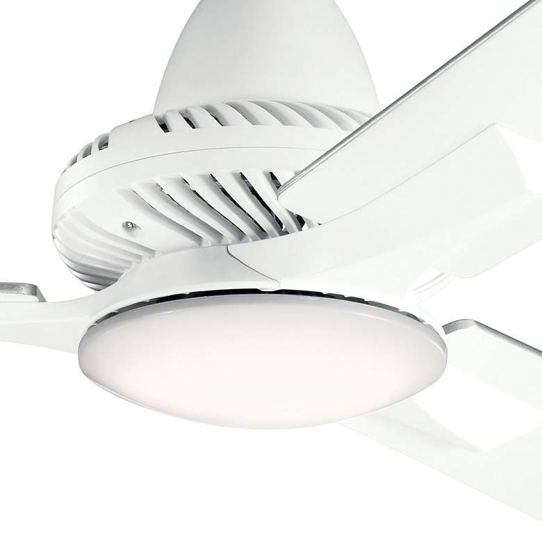 Image 3 52" Kichler Kosmus Matte White LED Ceiling Fan with Remote more views