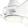52" Kichler Kosmus Matte White LED Ceiling Fan with Remote