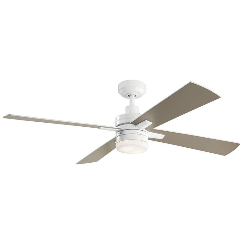 Image 1 52 inch Kichler Lija White LED Ceiling Fan