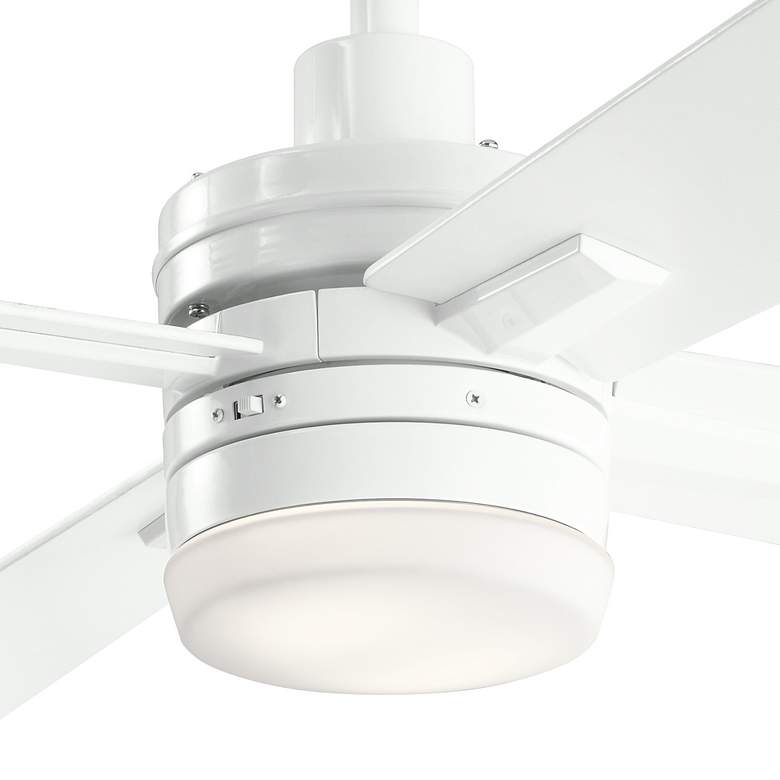 Image 4 52" Kichler Lija White LED Ceiling Fan more views