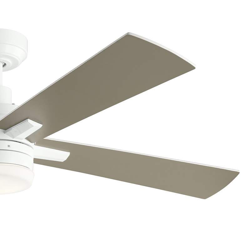Image 5 52" Kichler Lija White LED Ceiling Fan more views