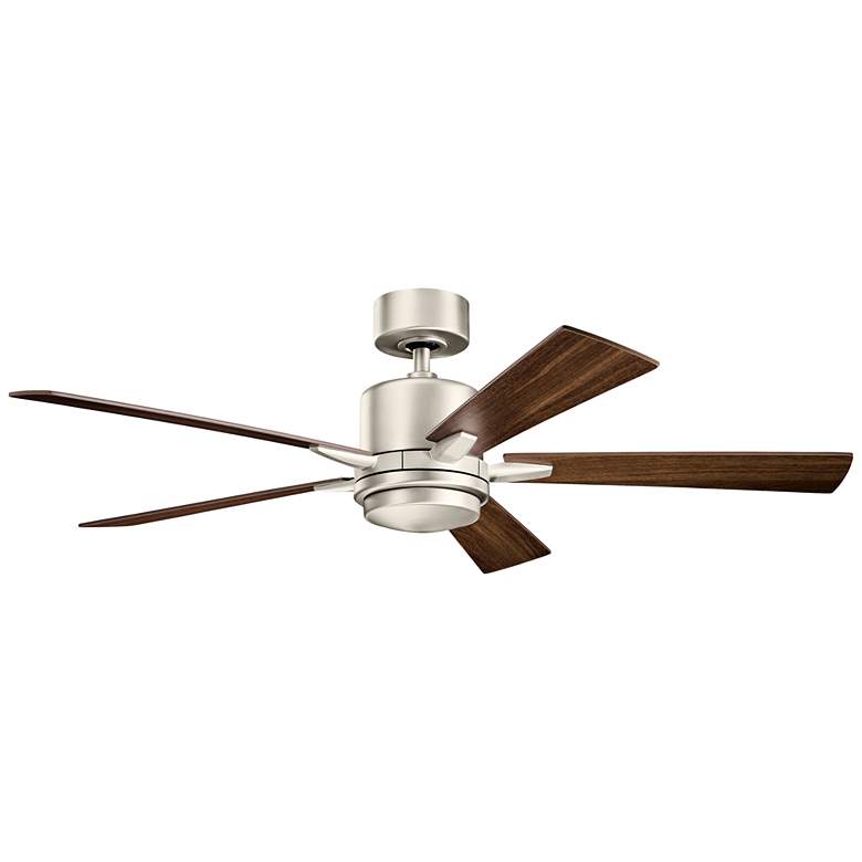 Image 3 52" Kichler Lucian Brushed Nickel LED Ceiling Fan with Wall Control more views
