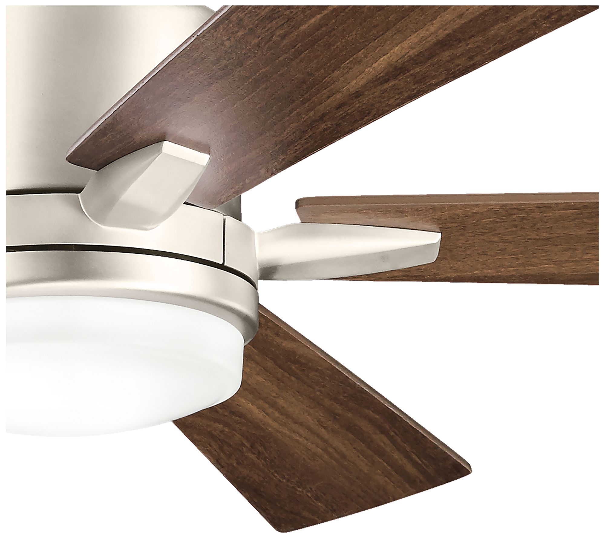 52" Kichler Lucian Brushed Nickel LED Ceiling Fan with Wall Control
