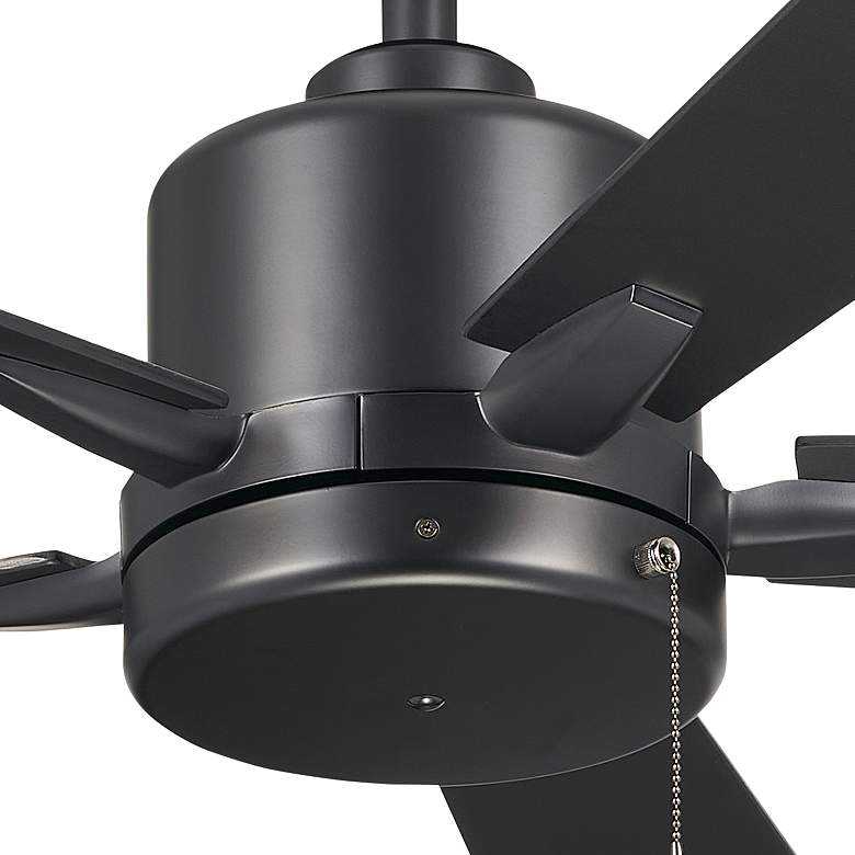 Image 2 52" Kichler Lucian II Satin Black Pull-Chain Indoor Ceiling Fan more views