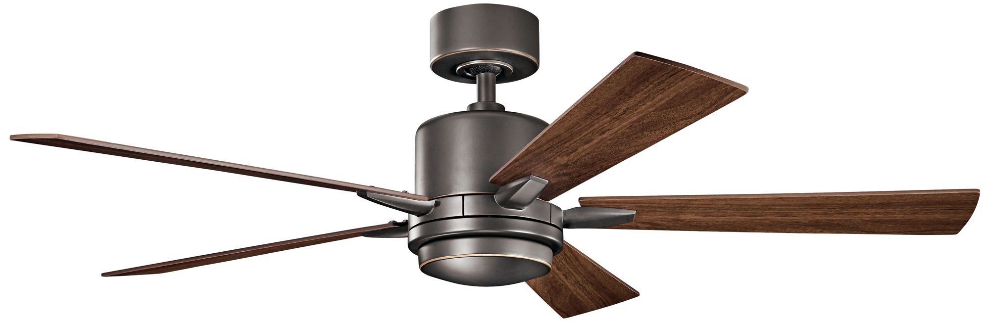Image 3 52" Kichler Lucian Olde Bronze LED Ceiling Fan with Wall Control more views