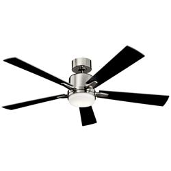 52&quot; Kichler Lucian Polished Nickel LED Ceiling Fan with Wall Control