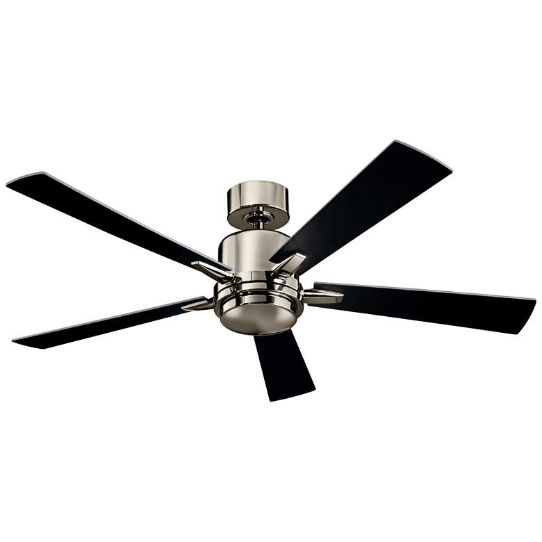 Image 3 52" Kichler Lucian Polished Nickel LED Ceiling Fan with Wall Control more views