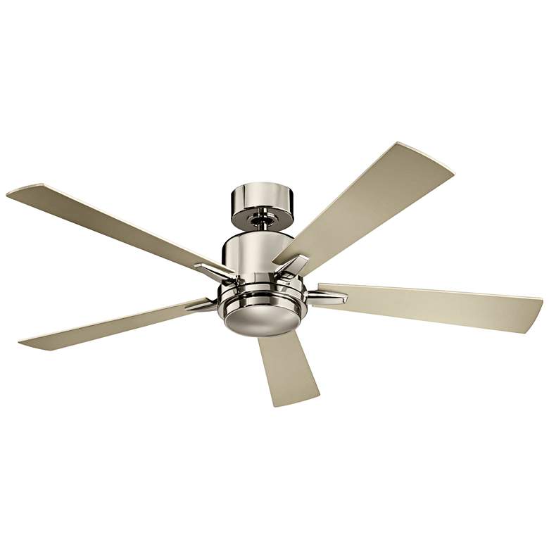Image 5 52 inch Kichler Lucian Polished Nickel LED Ceiling Fan with Wall Control more views