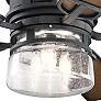 5_52" Kichler Lyndon Black LED Outdoor Ceiling Fan with Wall Control more views