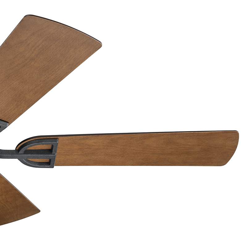 Image 7 52" Kichler Lyndon Black LED Outdoor Ceiling Fan with Wall Control more views