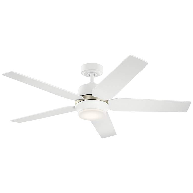 Image 3 52 inch Kichler Maeve Matte White LED Ceiling Fan with Remote