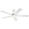 52" Kichler Maeve Matte White LED Ceiling Fan with Remote