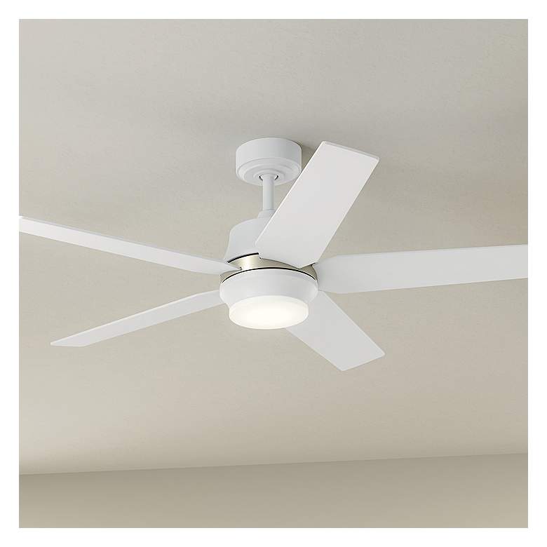 Image 2 52 inch Kichler Maeve Matte White LED Ceiling Fan with Remote