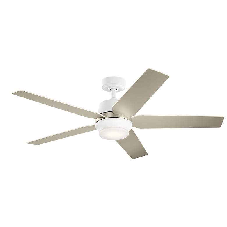 Image 4 52" Kichler Maeve Matte White LED Ceiling Fan with Remote more views