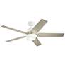 52" Kichler Maeve Matte White LED Ceiling Fan with Remote in scene