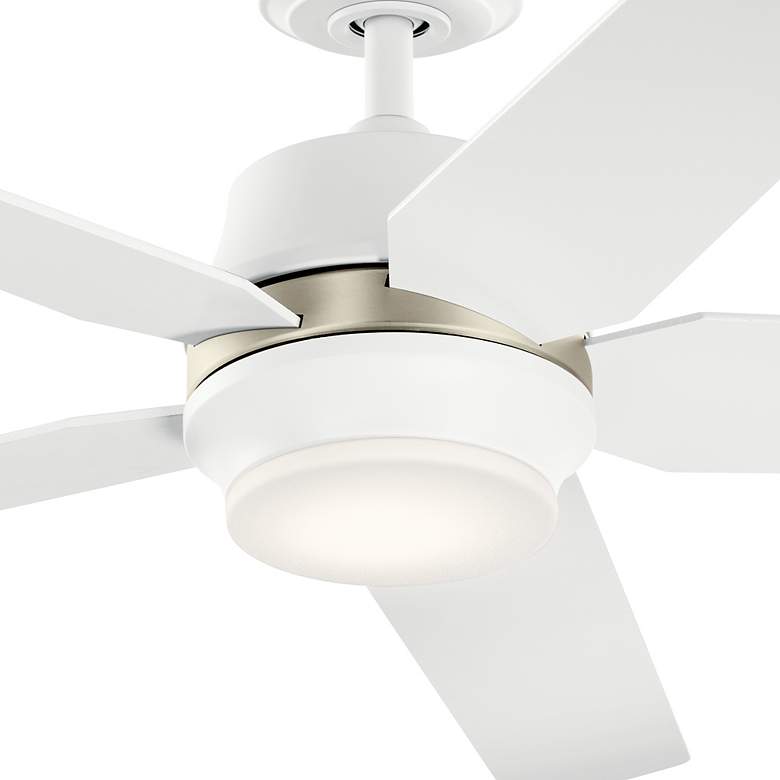 Image 5 52" Kichler Maeve Matte White LED Ceiling Fan with Remote more views