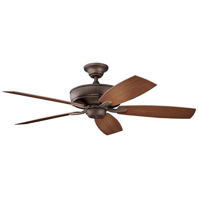 Image 2 52 inch Kichler Monarch II Copper Wet Location Ceiling Fan with Remote