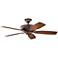 52" Kichler Monarch II Copper Wet Location Ceiling Fan with Remote