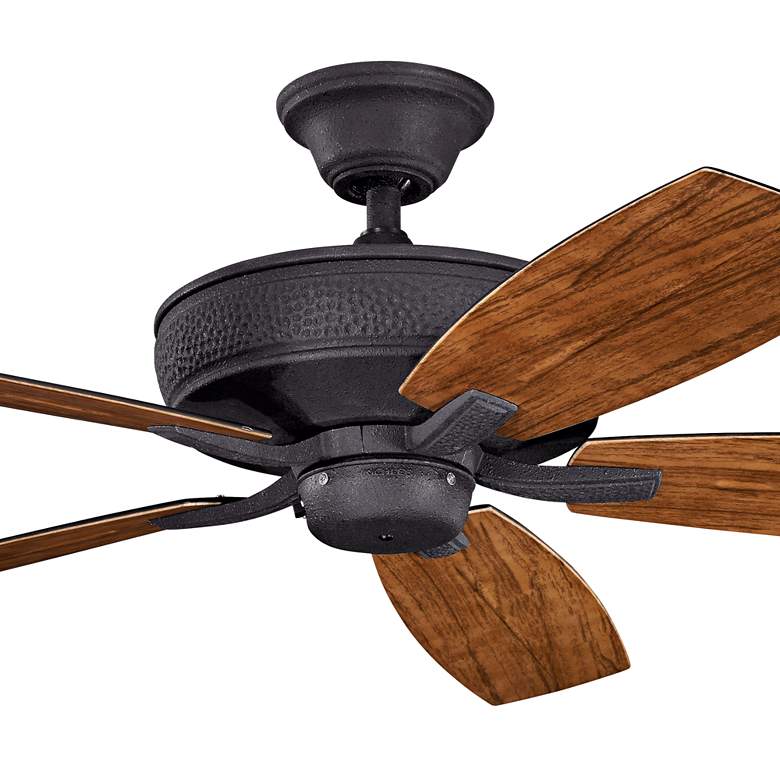 Image 3 52" Kichler Monarch II Distressed Black Wet Rated Fan with Remote more views