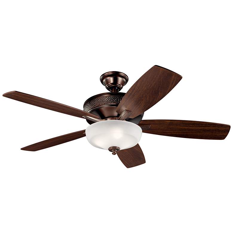 Image 2 52 inch Kichler Monarch II Oil-Brushed Bronze LED Ceiling Fan with Remote