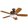 52" Kichler Monarch II Oil-Brushed Bronze LED Ceiling Fan with Remote